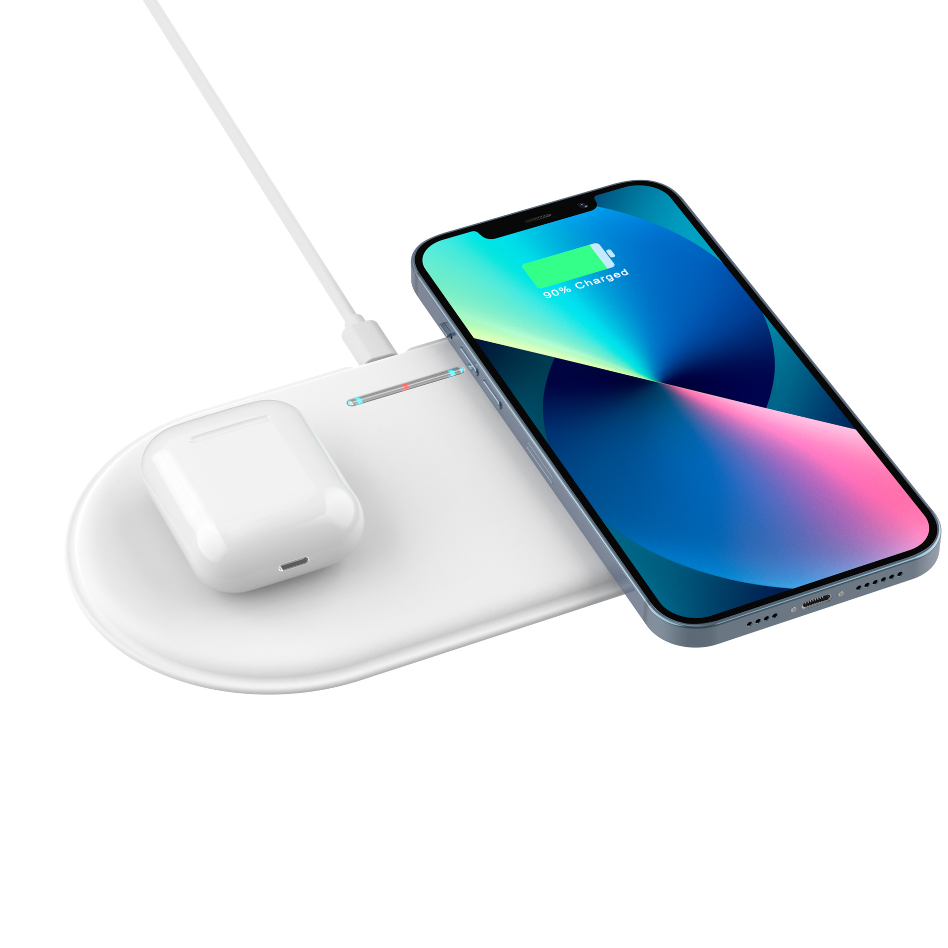 二合一無線充電器